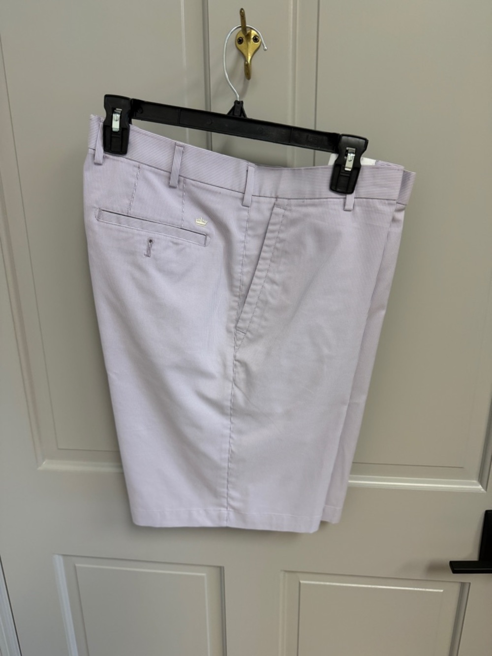 Peter Millar Light Lavender Flat-Front Golf Shorts
